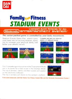 Stadium Events (Europe) box cover back